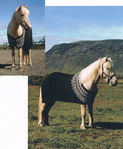 strikket hestedækken